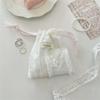 Simple Sweet Lace Drawstring Storage Bag Women Sundries Small Cloth Bag Coin Purse Cosmetic Bag Lipstick Pack Organizer Bag Gift