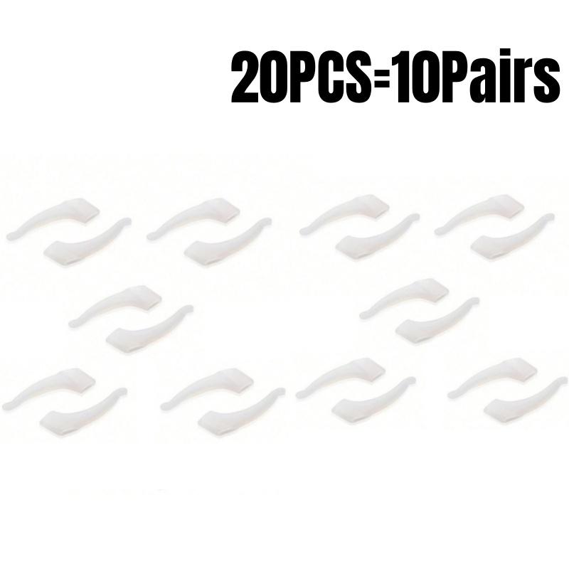20Pcs Anti-slip Silicone Ear Grip Glasses Eyeglasses Leg Ear Hook Stopper Bracket Fastener Accessories Temple Tip Eyewear Holder