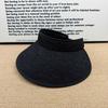ins wind flower lace empty top hat women's big eaves sunshade face small headband sun hat