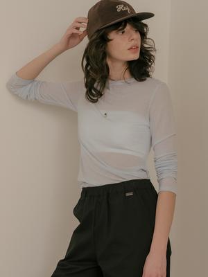 Peulibeo07 Slim Soft Tencel T-Shirt_Sky Blue