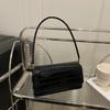 Einfache Steinmuster-Umhängetasche modische einfarbige hochwertige Tasche mit hellem Muster für Damen Pendeln praktische tragbare kleine quadratische Tasche Damen