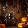 Decorative Spiders for Pumpkin Scenes Halloween Hanging Decorations, Plastic Fake Spider Props, Scary Simulation Secret Room Ornaments Outdoor