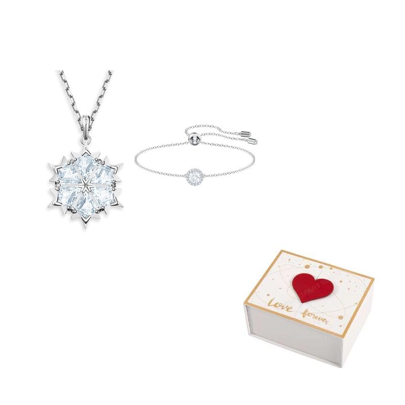 Swarovski Una Angelic Blended Material Necklaces Womens F-white gift box