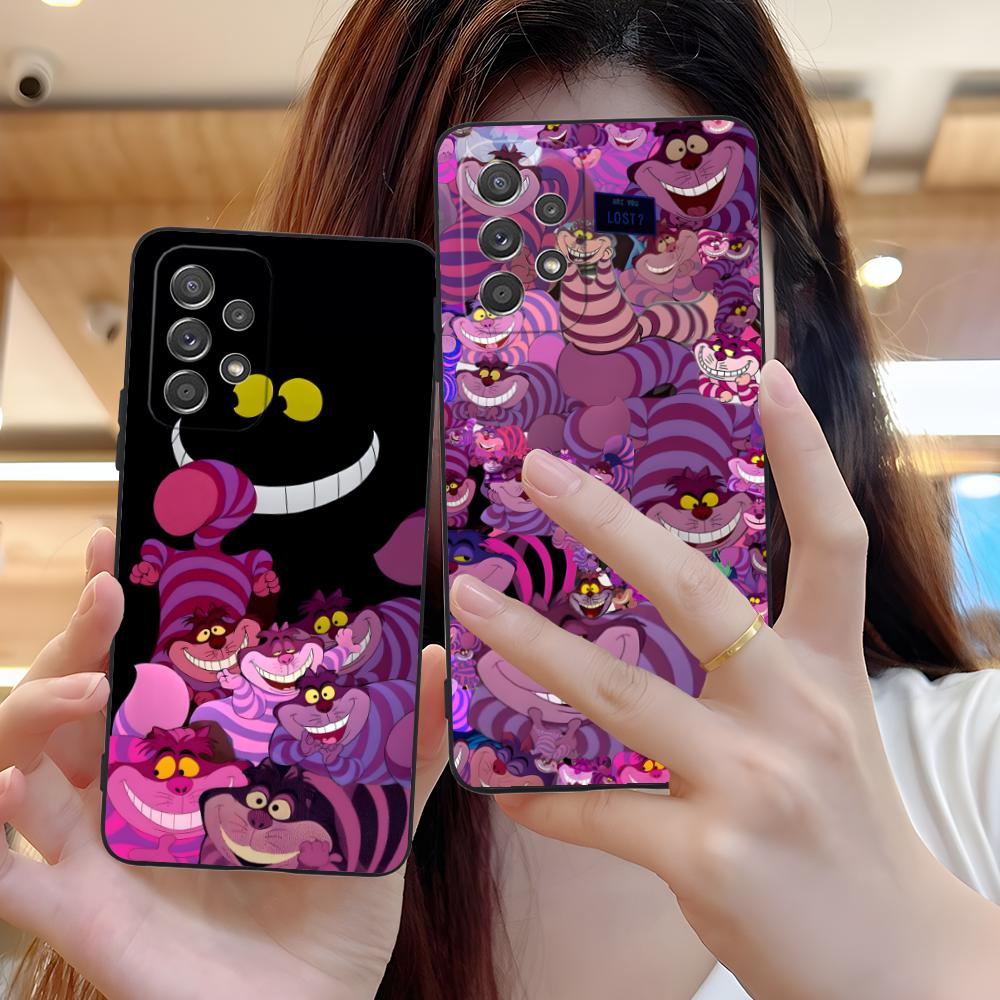 C-Cheshire Cats Phone Case for Samsung Galaxy A73 72 71 70 56 55 54 53 52 36 35 34 23 16 15 5G Colour Printing Smartphone Pretty