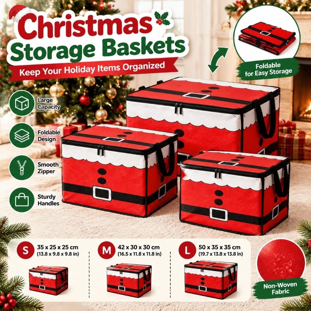 Large Capacity Christmas Storage Bins Laundry Clothes Organizer for Bedroom Office Home