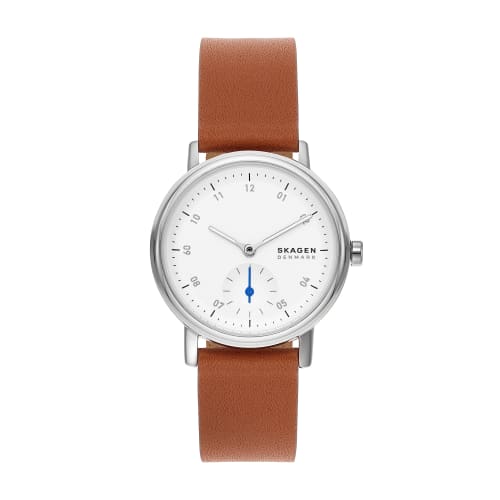 

Skagen Kuppel Lille Two-Hand Sub-Second Brown Leather Watch