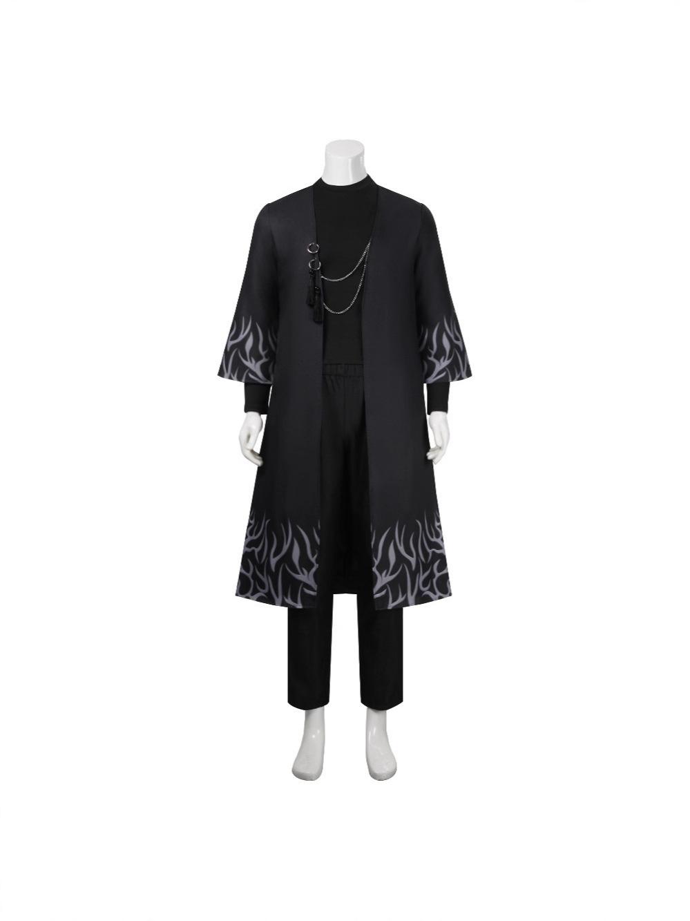 K-POP Demonenjacht Meisjesgroep Cosplay Saga Jongensband Qin Yu Cos Kostuum Baby Zwart Optreden Outfit Set L
