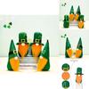 Gnomi di San Patrizio Peluche Quadrifoglio Faccetta Gonk Ciondolo Decorazioni Regali