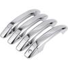 4pcs Exterior Door Handle Cover Car Door Handle Protector for Chevrolet Silverado 1500 2014-2024 Car Door Handle Protector Without Keypad ABS Chrome