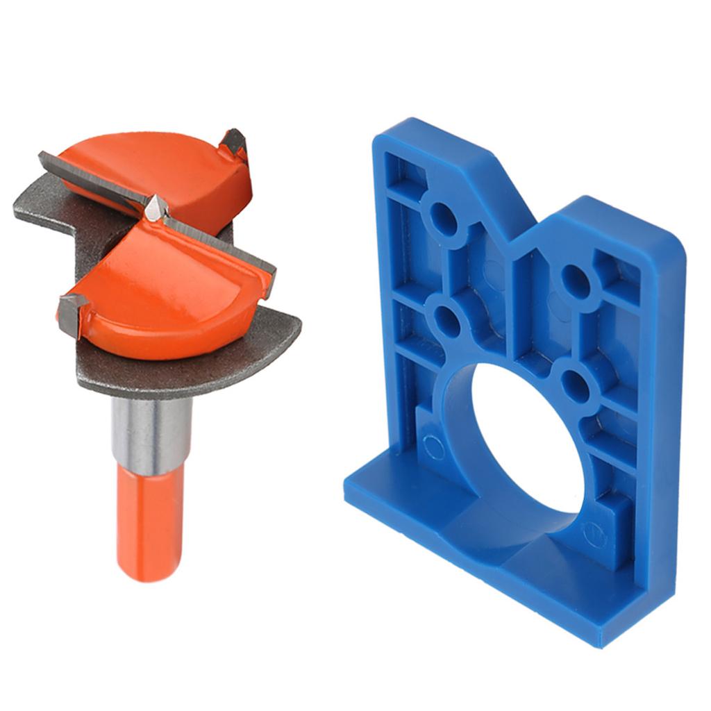 Hinge Hole Opener Accuracy Locator Door Drilling Guide Drilling Jig Pencil Screw 35mm