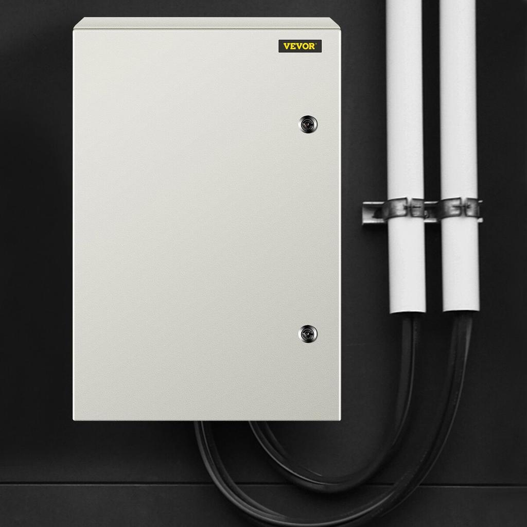 NEMA Steel Enclosure, 24 x 16 x 10\'\' NEMA 4X Steel Electrical Box, IP66 Waterproof & Dustproof, Outdoor/Indoor Electrical Junction Box, with