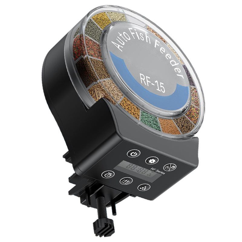 Автоматическая кормушка для аквариумных рыбок с таймером для отпуска, регулируемым дозатором корма, умная автоматическая кормушка для аквариумных рыбок