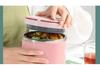Multi-layer Insulated Stainless Steel Bento Lunch Box with Lid for Students & Office Workers