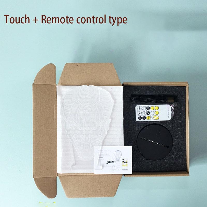 3d Led Lamp Night Light 7 Color Usb Touch Table Desk Lamp Art Kid Gift