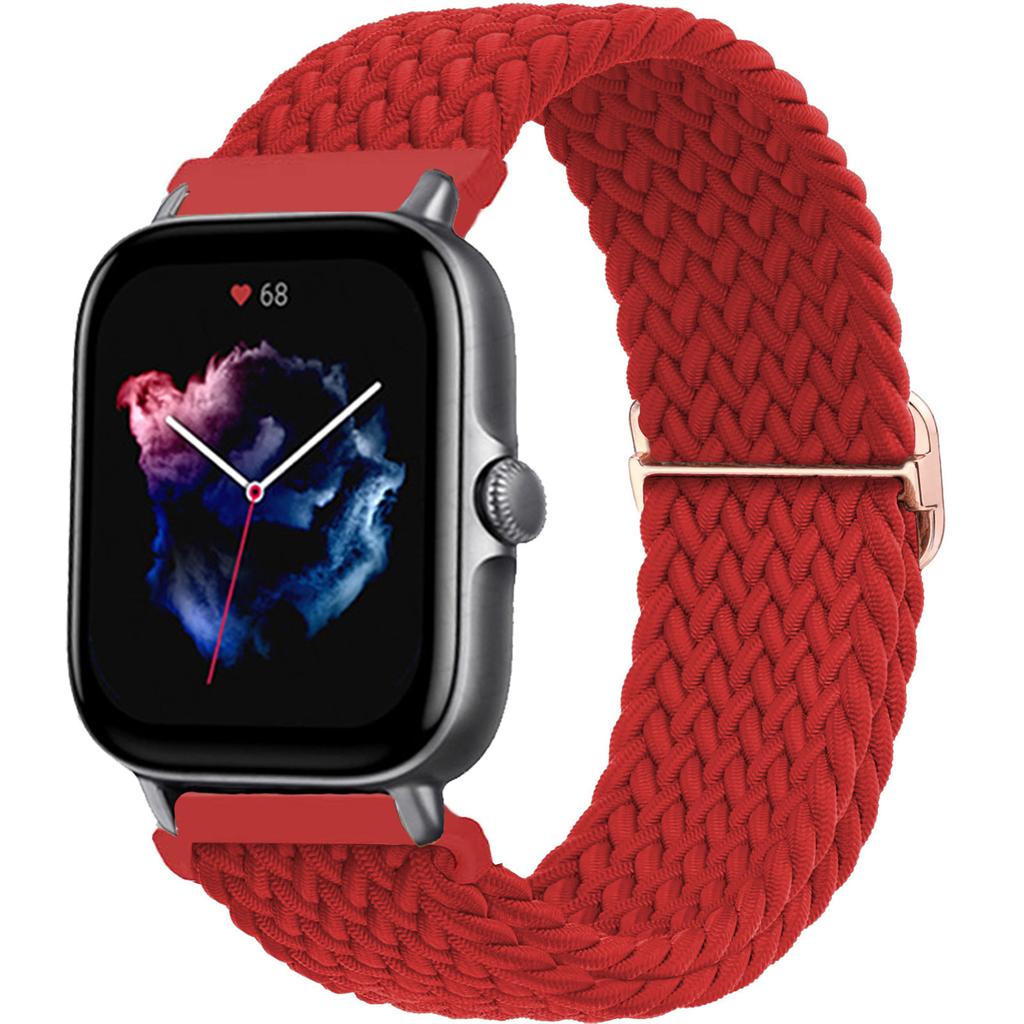 Braided Solo Loop Band For Amazfit Bip 6 5 GTS/4/2/2e/3/GTS2 Mini/20mm 22mm Watch Bracelet Correa Amazfit GTR/4/2/3/47/Pro Strap