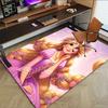 Princess Floral Crown Carpet For Playroom Bedroom Living Room Sofa Home Decorkids Game Area Rug Nonslip Floor Mat