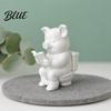 Piglet Statue for Figurine with 3D Pig Printed Study Room Statue Mini Matte Frosted Detailed Animal Figure Surface Dirt