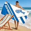 Asciugamano da Spiaggia MSV Duisburg Stampato, Asciugamano Grande Morbido Asciugatura Rapida per Spiaggia Campeggio Nuoto