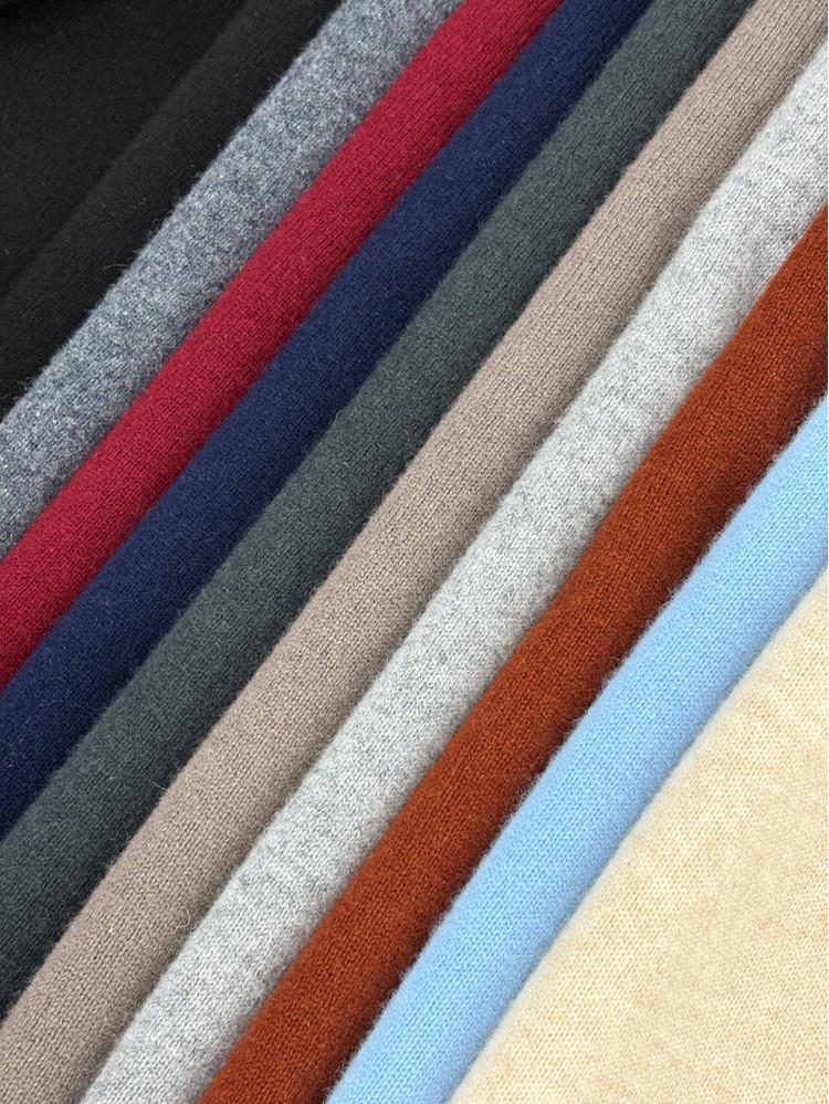 Men's Autumn/Winter Wool Sweater - Half-High Collar, Solid Color, Long Sleeve, Skin-Friendly, Warm Base Layer