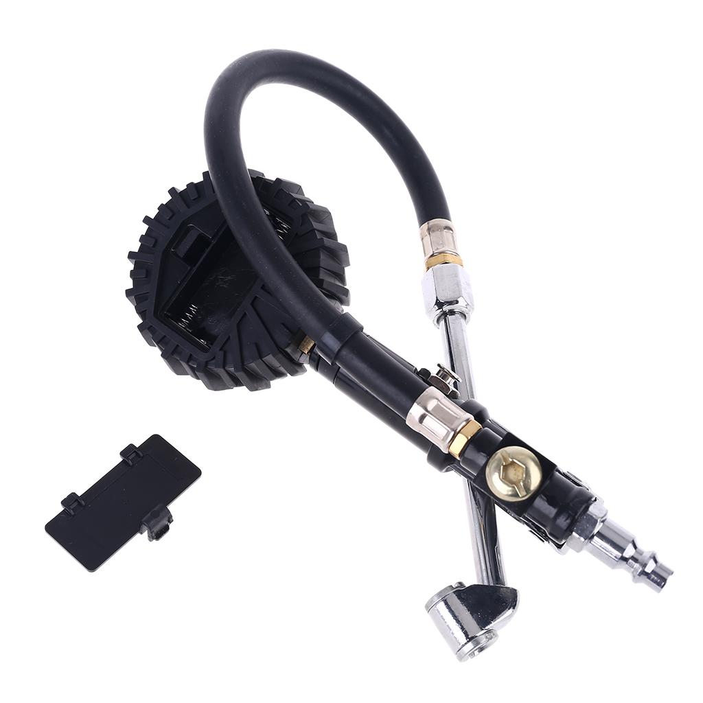 Tire Inflator with Gauge Tire Pressure Gauge Inflator 255PSI Dual for Head Air Chuck Air Compressor Accessories 1/4" NPT