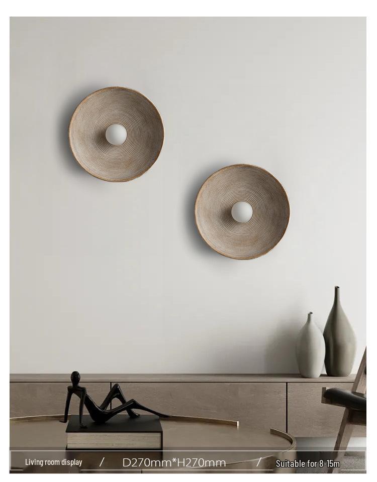 Wabi-Sabi Style Nordic Retro Wall Lamp for Living Room or Corridor
