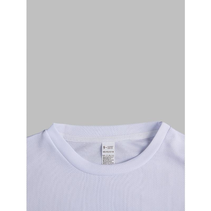 Europäische Größen Jungen T-Shirt Druck Design Kunst, Ideal für Outdoor-Aktivitäten, Weiches Gestricktes Oberteil, Bequem Und Atmungsaktiv, Geeignet für den Sommer
