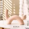 ins cream wind art ceramic vase cute cat vase flower arrangement simulation flower device living room desktop ornament