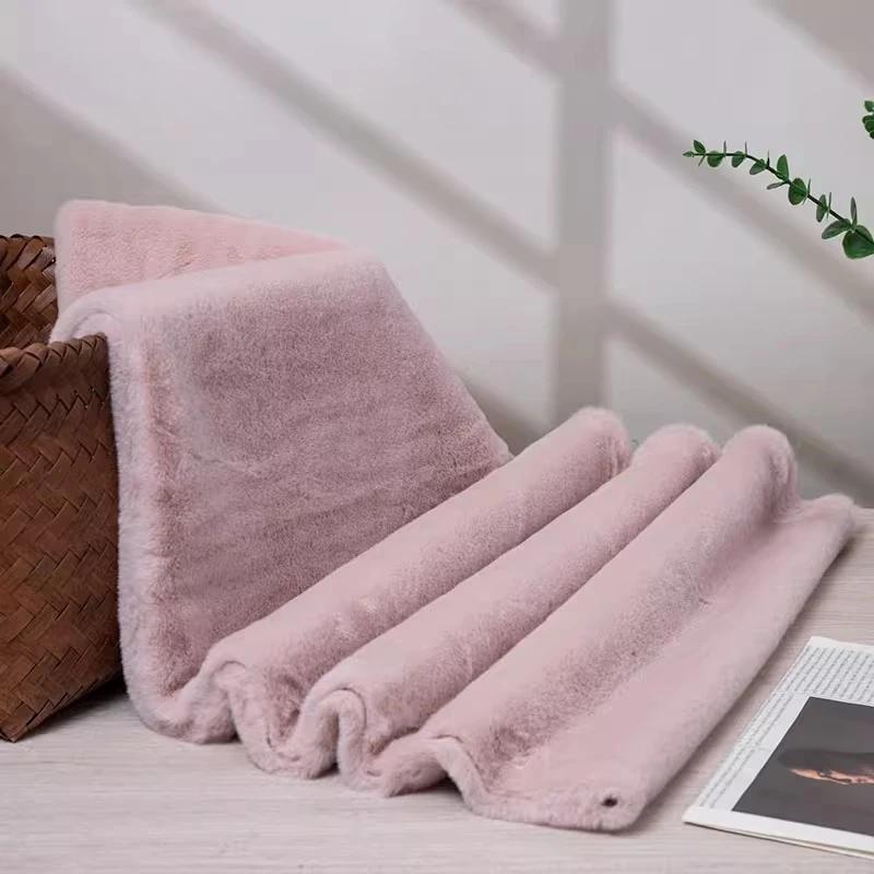 Thickened Plush Fabric 12mm Encrypted Imitation Rex Rabbit Fur Fabric Short Plush Counter Background Fabric, Clothing Fabric