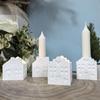 Artistic Home Shape Silicone Mold Candlestick For Crafting Beautiful Jewelry Unique Soaps And Festive Candle