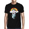 1Tee Mens Dabbing Unicorn and Cool Shark T-Shirt