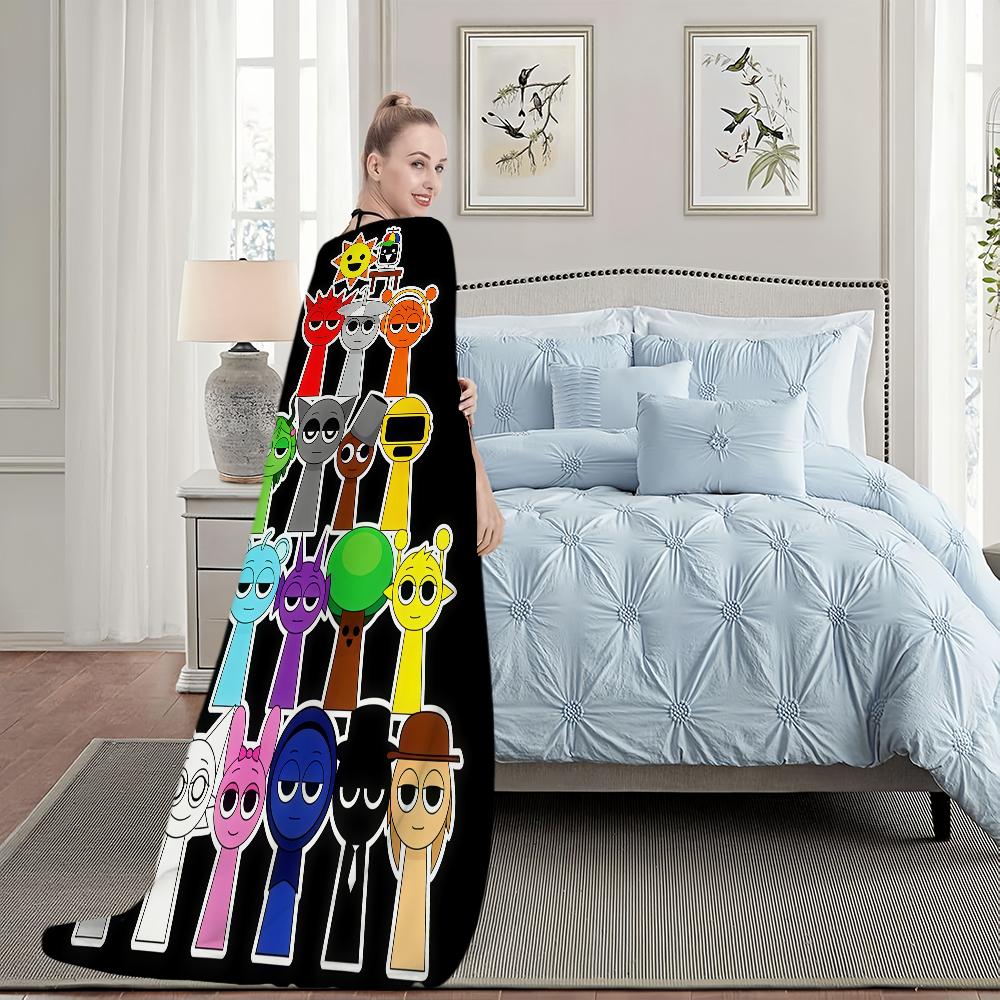 Classic Game I IncrediboXS S SprunkiS Blanket For Soft Throw Blanket for Picnic BedSofa Home Bedroom Cozy Warm Comfortable