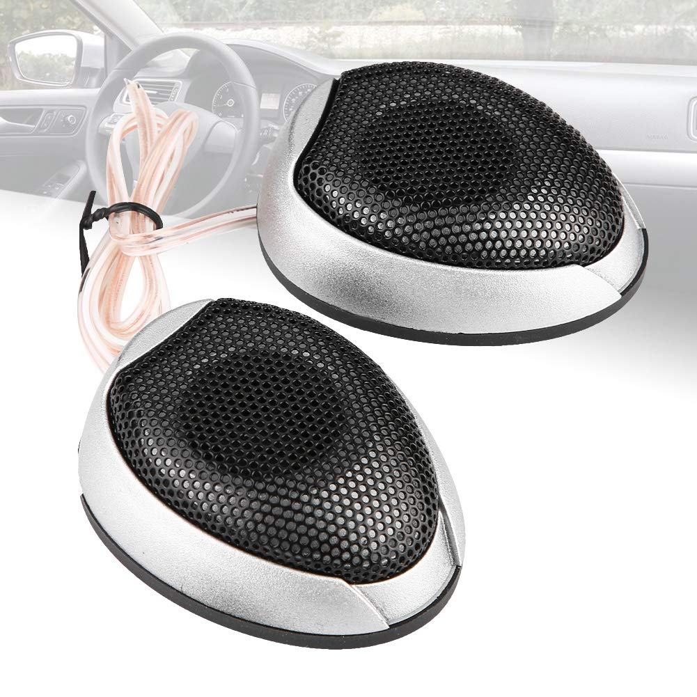 Car Speaker, Car Speaker 1000W Mini Audio Round Adhesive Loudspeaker Automotive Speaker with Glue (Sliver)