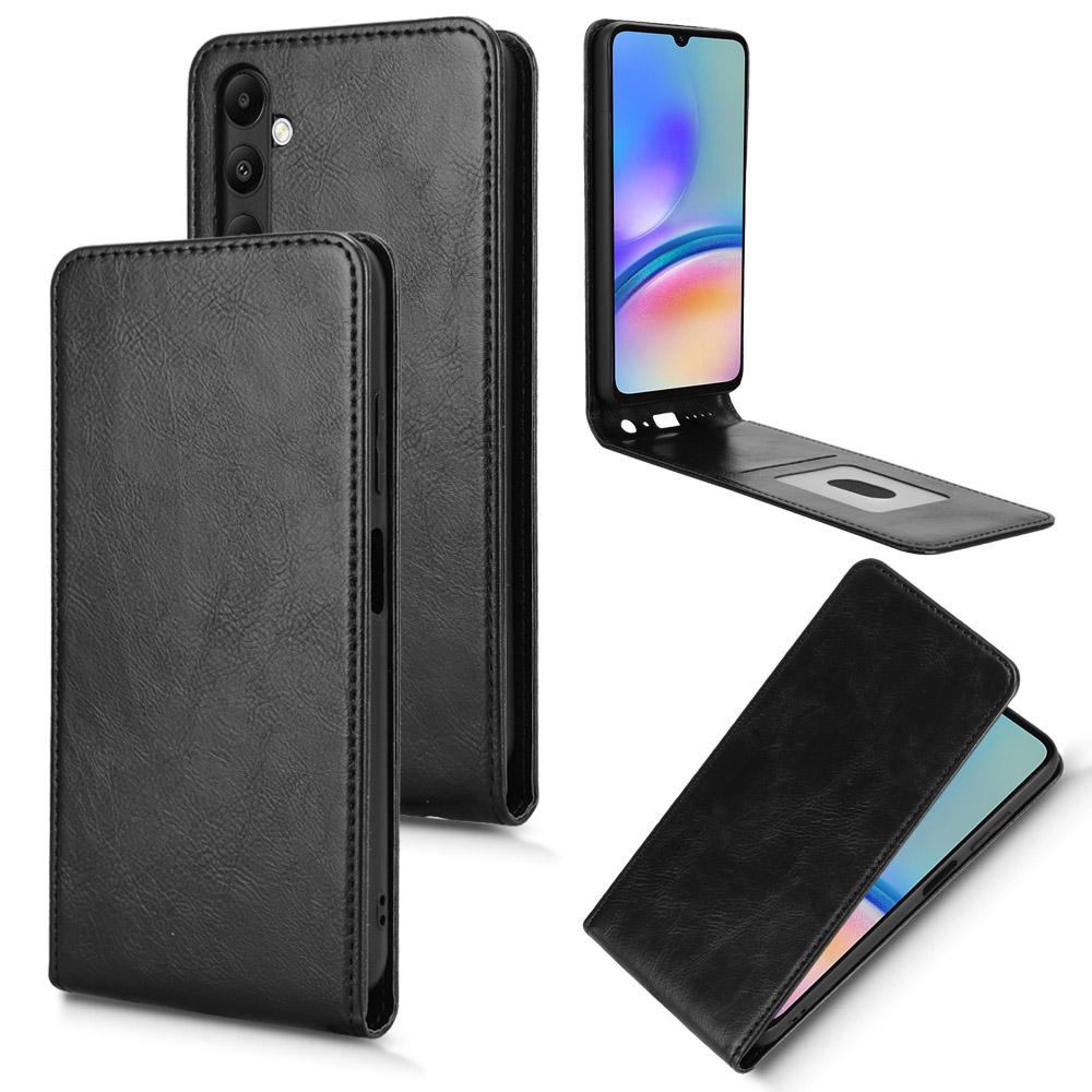 For Samsung Galaxy M14 4G/A05s 4G Case with Card Slot Magnetic Vertical Flip Leather Phone Cover