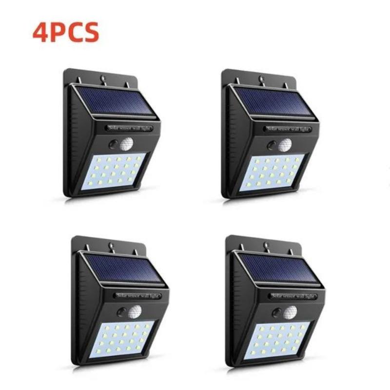 Outdoor Solar Light 20 LED 3 Light Modes Solar Flood Light with Motion Sensor Solar Wall Light for Patio Garden Fence