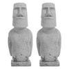 Mipcase Moai Set of Miniature Stone Abstract Facial Home Garden or Desktop X X Cm Statues, 2, Statues, Sculptures, Decor, 7.00 3.00 2.00
