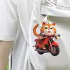 Yousheng Decorative Cycling Kitten Pendant Car Ornament Cartoon Cat Design Christmas Tree Decoration Rearview Mirror Hanging Accessory