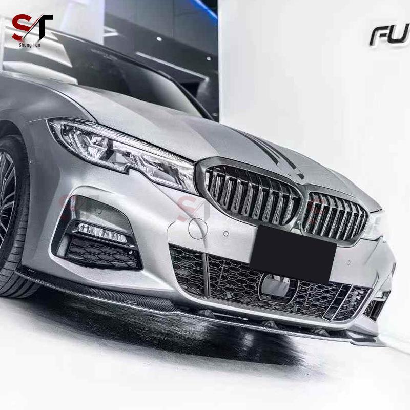 Carbon Fiber Front Lip, Splitter, Chin, and Bumper Diffuser for BMW 3 Series G20/G28 Models