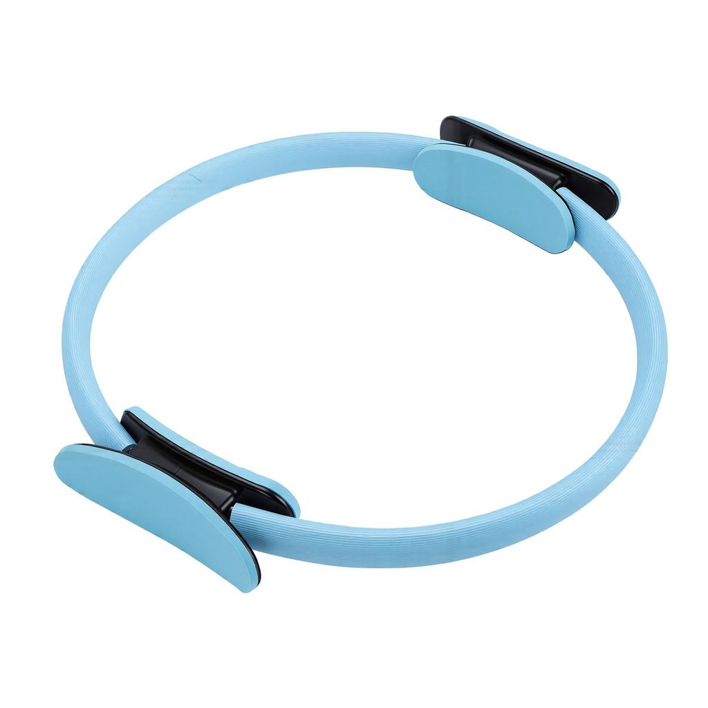 Pilates Fitness Circle 38cm Pilates Ring Strong Pressure Rebound Portable Pilates Resistance Circle Vibrant Blue