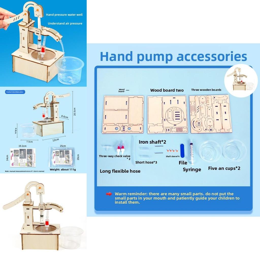 Science Experiment Diy Hand Pump Kit For Kids Educational Science Toys