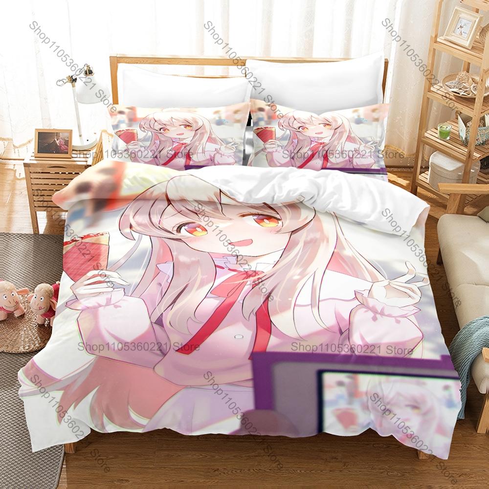 Anime Onimai Bedding Set 3 Piece Duvet Cover Set Cute Girls Printed Bed Linen For Bedroom Decor Fans Gift