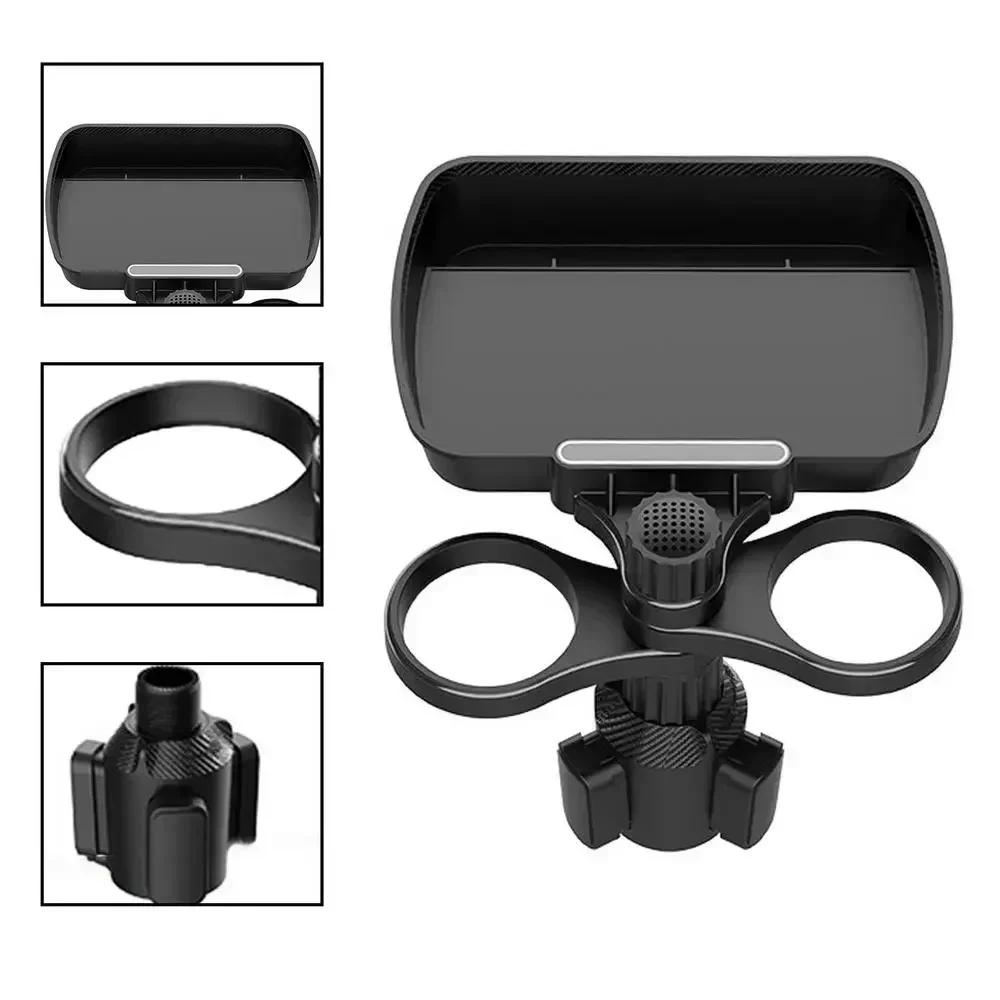 Auto Bekerhouder Dienblad Met Draaibare Basis 360 Graden Verstelbare Auto Bekerhouder Voedsel Dienblad Georganiseerde Drankhouder Voor Auto Accessoires