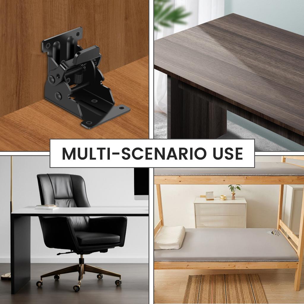 6 st Bordsben i kolstål Fällbart fäste Mångsidiga Starka Lastbärande Bordsfötter Fällbart Gångjärn för Möbelben Skåp