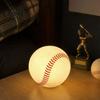 Baseball Collectibles Realistic Night Light, Desk Decor Lamp, Portable Ambient LED Bedside Lighting Ornament for Bedroom Office, Creative Sports