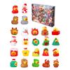 24Pcs Christmas Rubber Ducks Advent Calendar 24-Day Countdown Box Fun Decorative Kids Gift Xmas Stocking Stuffer