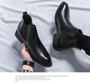 Men's Autumn/Winter 2025 Pointed Toe High-Top Leather Boots – Business Chelsea Slip-On Martins