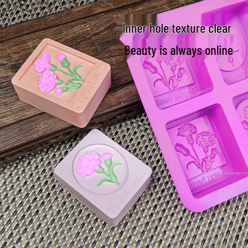 Handmade Silicone Square Soap & Cake Mold – High-Temp Resistant, Easy Release