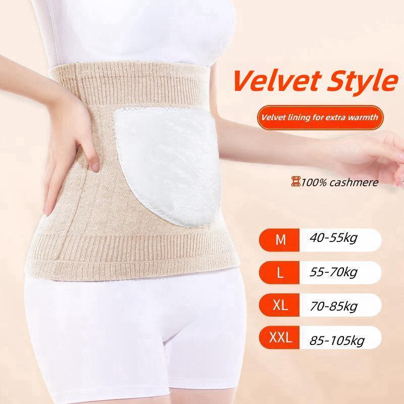 Cashmere Waist Belts with 100% cashmere Thicken Thermal Cashmere Waist Warmer Lumbar Support Belt Cold Stomach Protection Sport
