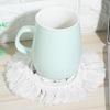 Nordic Style Hand Knitting Cup Coaster With Tassel Heat Insulated Pad Placemat Kitchen UtensilWhite