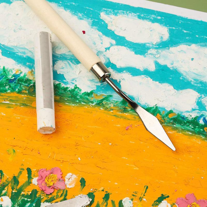 

Paint Scraper Tool For Painting Set Of 7 Spatula Painting Kit Art Spatula Artists Painting Supplies Oil Painting Accessories CHINA