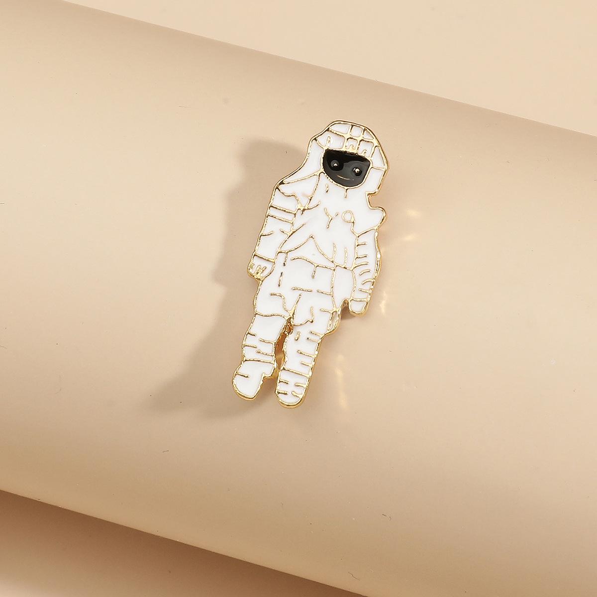 Trendy Astronaut Spaceman Brooch - European  American Fashion Jewelry